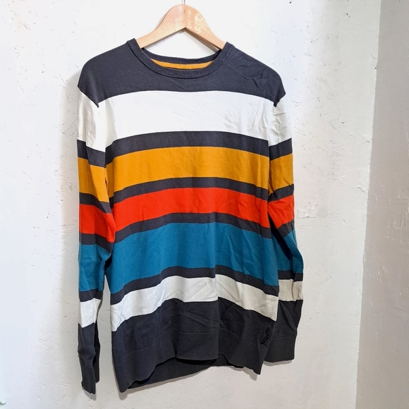 Quicksilver | Colorful Striped mens Sweater - Picture 1 of 9
